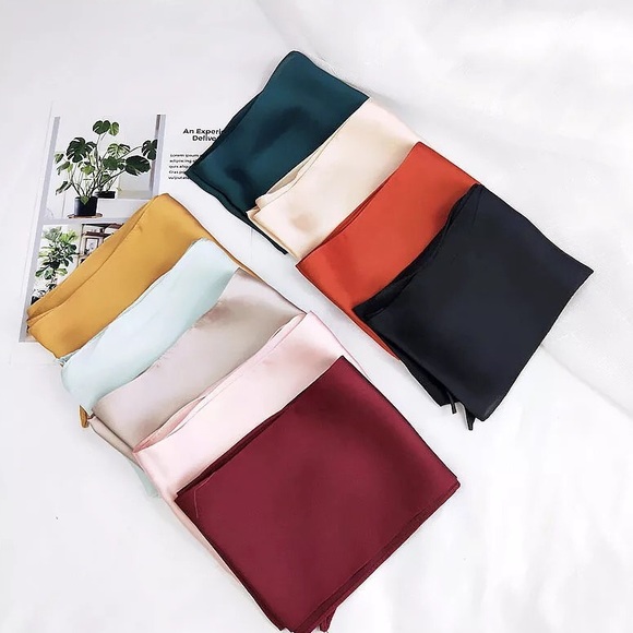 Spring 2020 | Silk Hair Scarf Neck Scarf Bag Tie - Picture 4 of 8